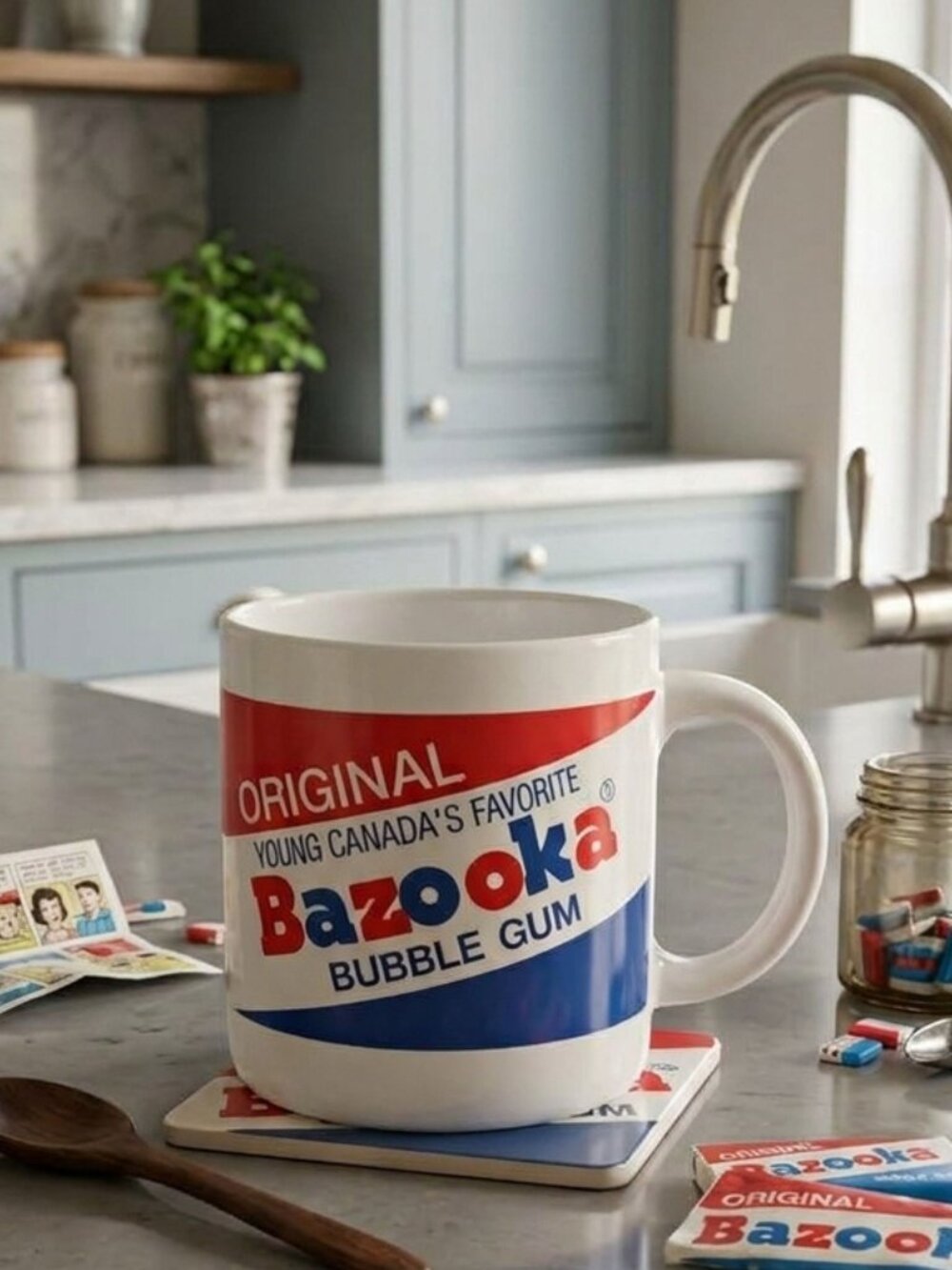 Bazooka Gum Ceramic Mug 1980's
